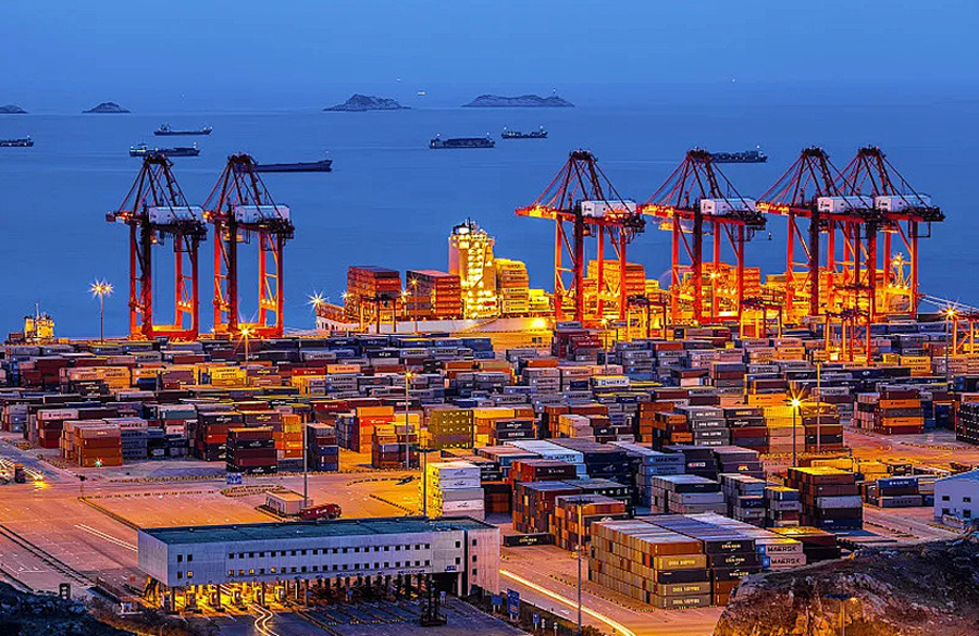 Large container docks
