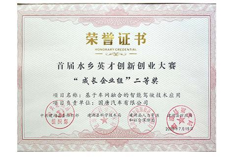 Second Prize of “Growing Enterprises Group” in the First Waterfront Innovation and Entrepreneurship Competition Second Prize of “Growing Enterprises Group” in the First Waterfront Innovation and Entrepreneurship Competition