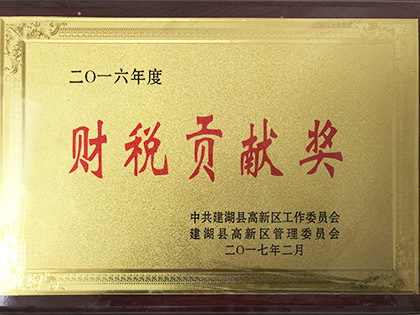 Financial and Tax Contribution Award Financial and Tax Contribution Award