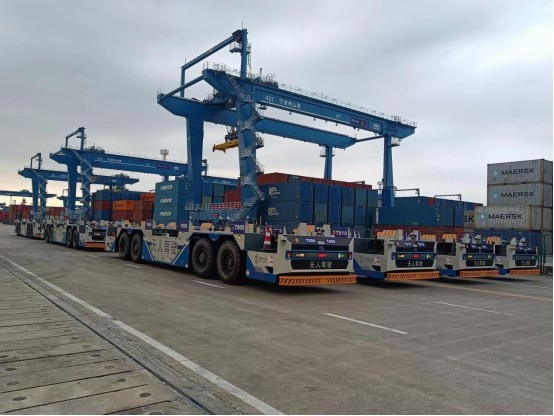 Guotang 12 unmanned container transport vehicles delivered to Yongzhou (Ningbo-Zhoushan) Port