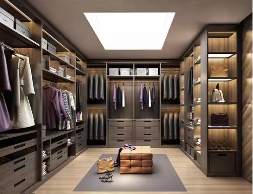 Customized Modern Wardrobes Walk in Closet villa hotel apartment