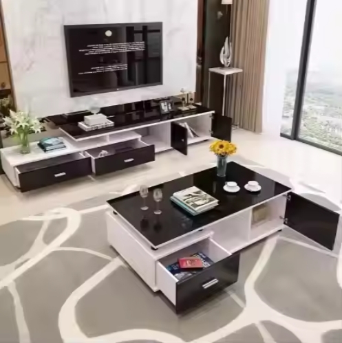Luxury High Quality Chinese Factory Direct Supply Modern White Tv Stand For Hotel Home Living Room Tv Cabinet