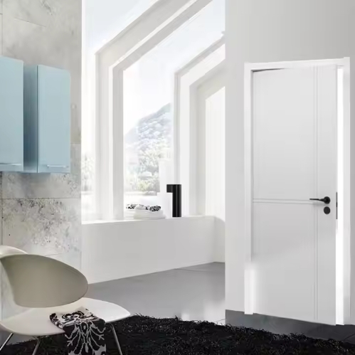 Custom Modern Commercial Building Apartment House Room Interior Solid Wood Water Proof Flat Teak Wood Main Door Design
