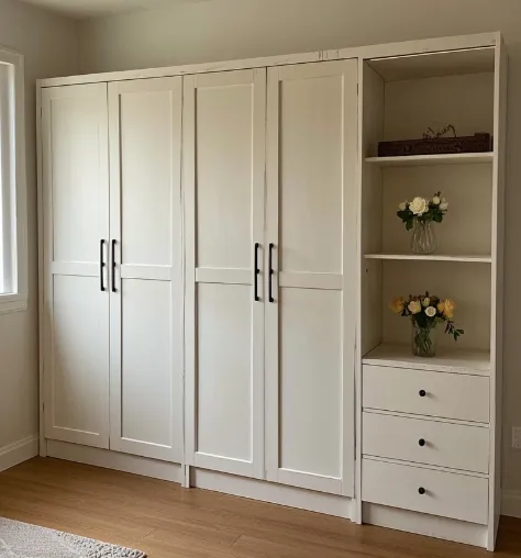Modern Design Minimalist Style Manufacture Ample Storage Space Hot Selling Wooden Roperos for Bedroom