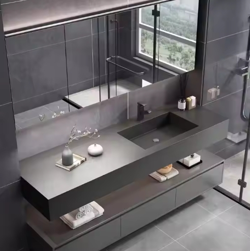 Bathroom Cabinet With Mirror Lights Modern Style Bathroom Vanities