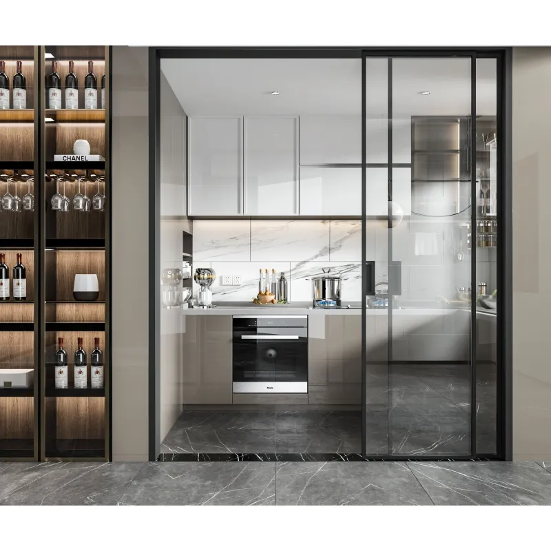 Factory Price Custom Luxury Plywood Carcass Lacquer Kitchen Cabinets Furniture Modern Pantry Kitchen Cabinet Organizer