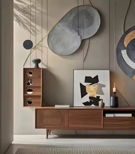 Modern Tv Cabinet Tv Stand With Storage Cabinet And Doors Support For Living Room Bedroom