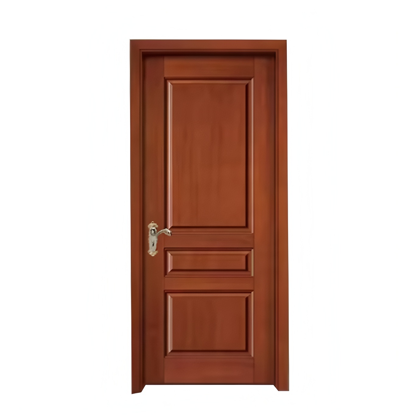 Custom Classic Building Apartment House Teak Wood Single Door Design Villa Main Door Double Door Design Solid Wood