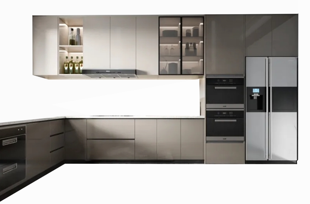Latest Modern Design Lacquer Waterproof Kitchen Cabinets Affordable Italian Style Kitchen Cabinet