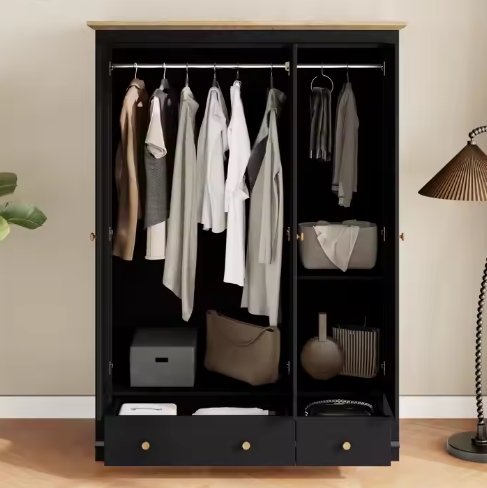Chinese Manufacturers Cheap Prices Customized Color Bedroom Furniture Wood Sliding Door Modern Wardrobe