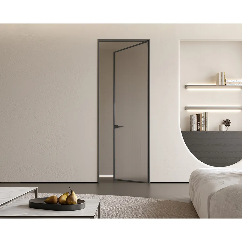 Customized High Quality Luxury Design Residential Commercial Size Shaft Opening Mode Door Aluminium Alloy Patio Glass Door