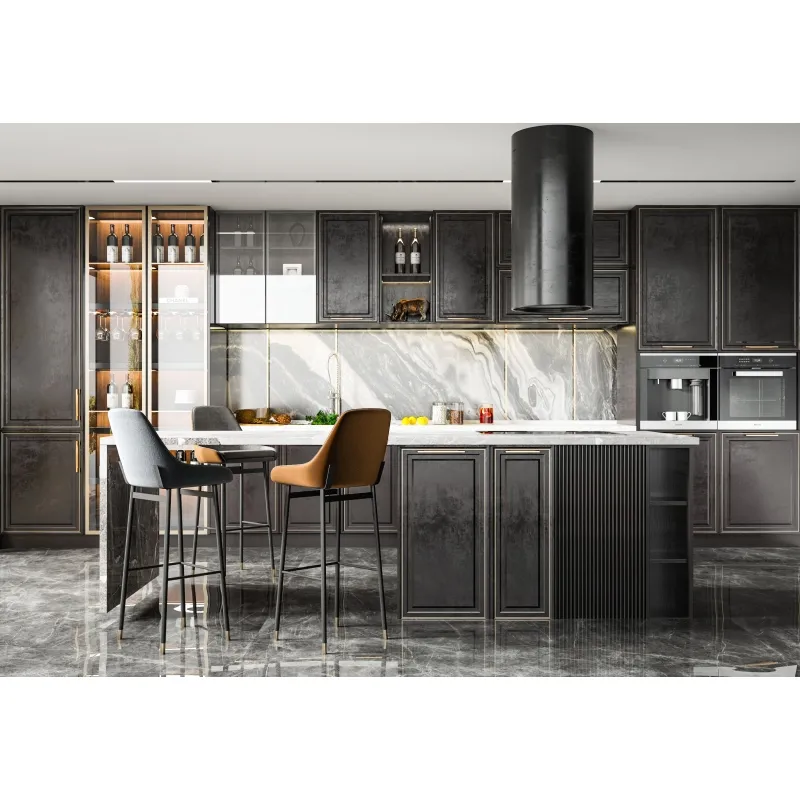 Custom Matte Finished Lacquer Kitchen Cabinet Designs Modular Islands Modern Design Kitchen Cabinets