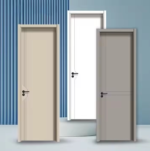 New Interior Room Water Proof Door Modern Waterproof Solid Wooden Doors With Accessories Wooden Single Main Door Designs