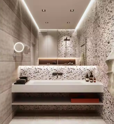Custom Melamine Bathroom Furniture Wood Sink Floating Unit Luxury Floating Wall Mounted European Antique Vanity Cabinets