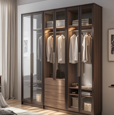 Manufacturer Customized Bedroom Wardrobe Closet Modern Wooden Wardrobe Room Cabinets Kitchen Cabinet Ready To Assemble