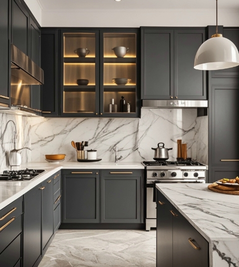 Kichen Cabinet Kitchen Furniture Cheap Modern Customize Design Cupboard Set Kitchen Cabinet