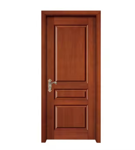 Custom Classic Building Apartment House Teak Wood Single Door Design Villa Main Door Double Door Design Solid Wood
