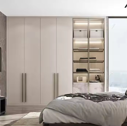 China Supplier Design White Wardrobe Cabinet Custom Bedroom Set Modern Wardrobe