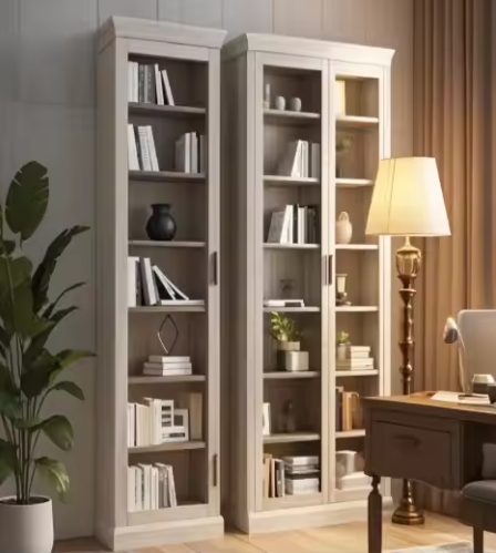 Multilayer Bookshelf Wooden Cabinet School Library Bookcase Furniture