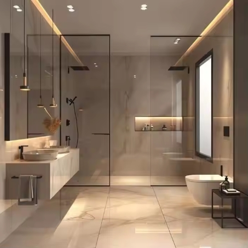 Custom Professional Hotel Modern Design Waterproof Bathroom Floating Vanity