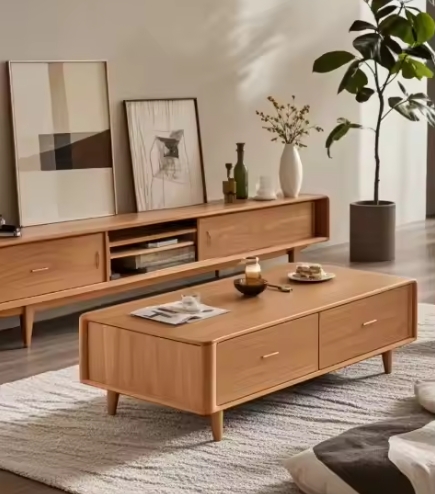 Tv Unit Cabinet White Pvc Classic Tv Stand Cabinet Panel Furniture Living Room Furniture Wooden Modern Chinese Home Customized