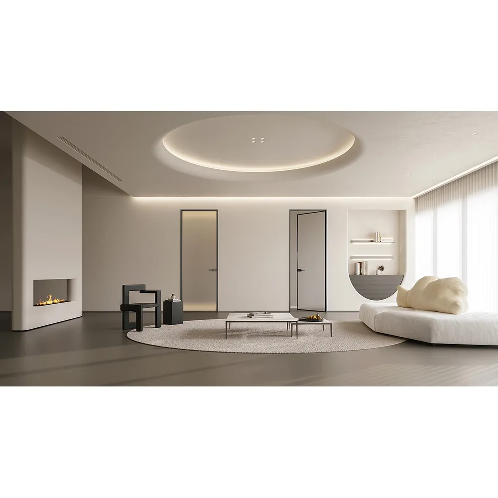 Customized High Quality Luxury Design Residential Commercial Size Shaft Opening Mode Door Aluminium Alloy Patio Glass Door