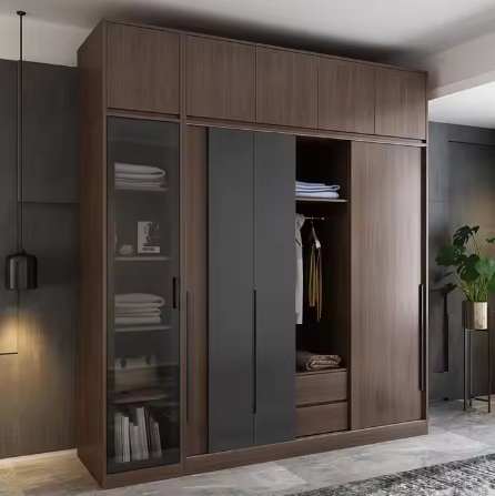 Wooden Wardrobe Cabinet Clothes Closet Drawer Bedroom Organizer Big Closet