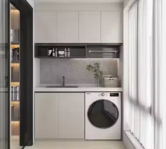 Laundry Cabinet laundry Cabinets storage Cabinet Customized Laundry With Sink solid Wood Laundry Cabinet laundry Room