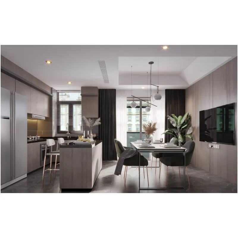 Custom Factory Price Premium Classic Nordic Luxury Lacquer or Finish Modern Designs Kitchen Cabinet