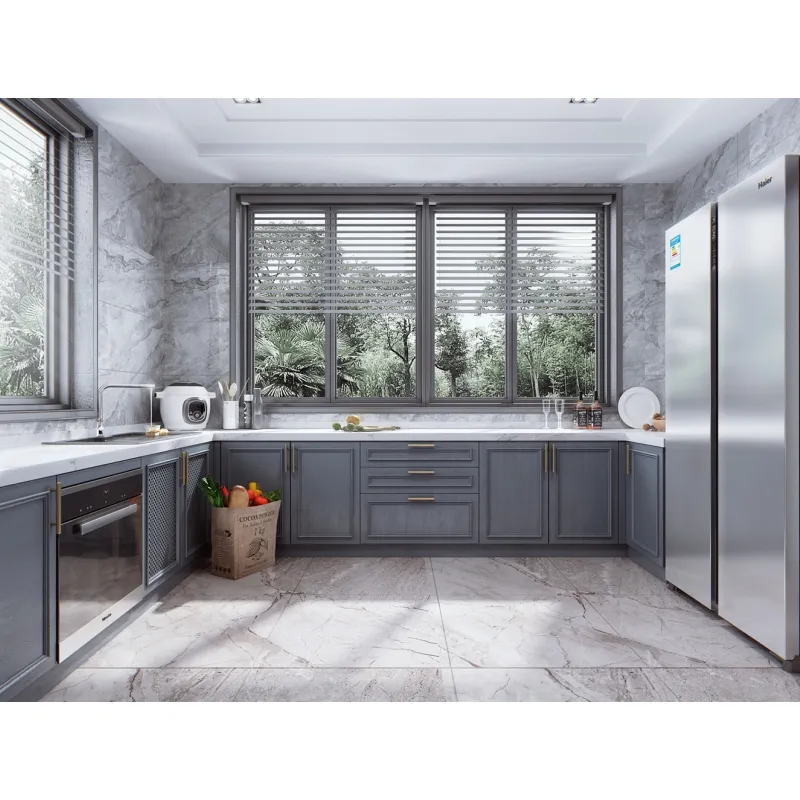 Custom American Style Kitchen Cabinet Walnut Wood Set Shaker Door Custom Classic Solid Wood Kitchen Cabinet Designs
