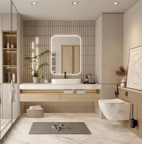 Washroom Vanity Full Set Bathroom Furniture Washroom Vanity Cabinet Bathroom Vanities With Single Sinks And Faucet Mirror Set