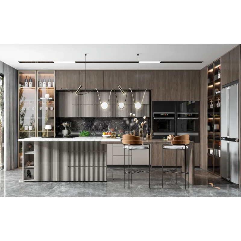Factory Price Custom Luxury Plywood Carcass Lacquer Kitchen Cabinets Furniture Modern Pantry Kitchen Cabinet Organizer