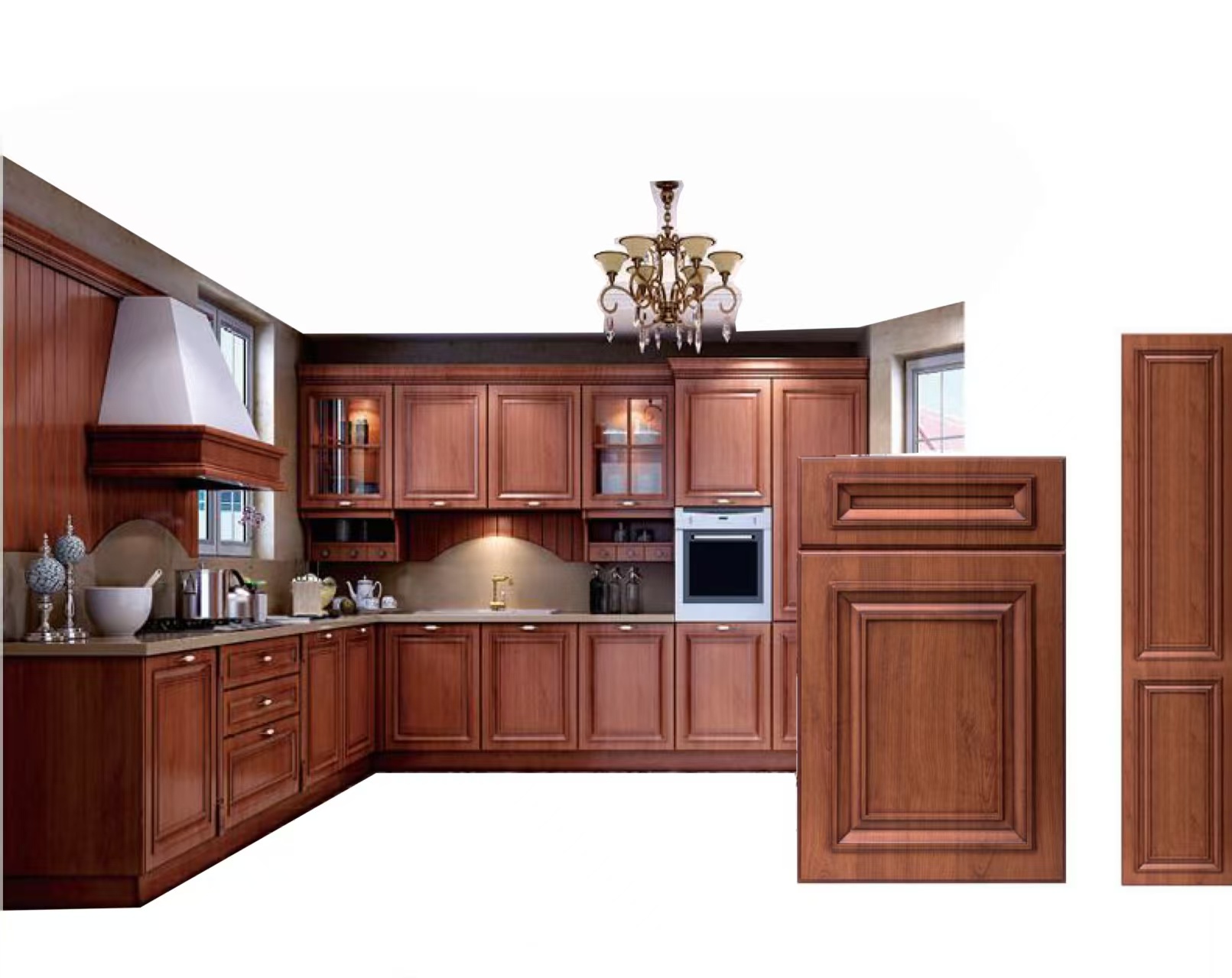 One-stop Designs Factory Customized Modern Designs High Gloss Kitchen Cabinet Sets