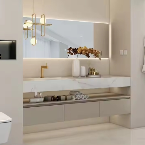 Bathroom Cabinet With Mirror Lights Modern Style Bathroom Vanities