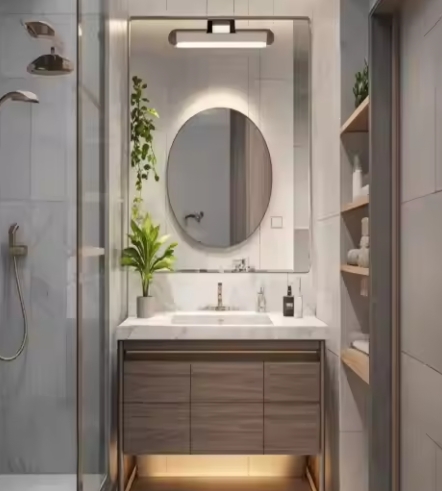 Luxury Hotel Shower Room Wall-mounted Bathroom Cabinet Freestanding Villa Master Bathroom Modern Style Bathroom Cabinet