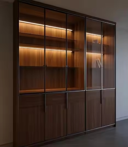 Modern Minimalist Living Room Cabinets Storage Cabinet Display Wooden Cabinet Shelves