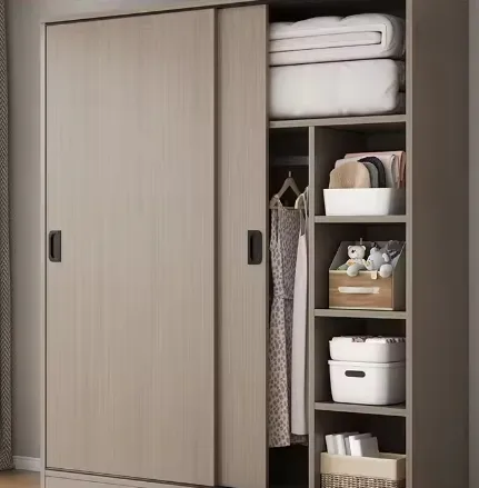 Bedroom Hotel Villa Furniture Wardrobe Factory Cheap Price Wooden Sliding Closet Customized Wardrobe Cabinet for Sell