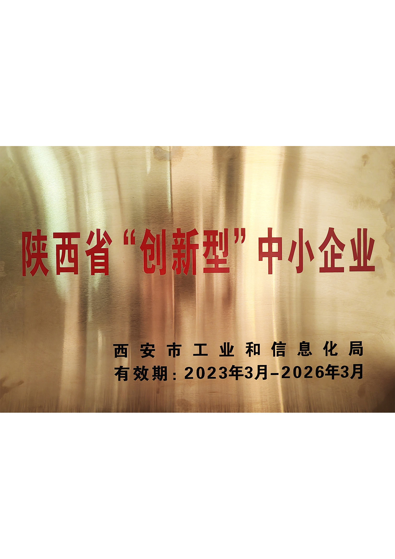 Shaanxi Province 'Innovative' Small and Medium-sized Enterprises Shaanxi Province 'Innovative' Small and Medium-sized Enterprises