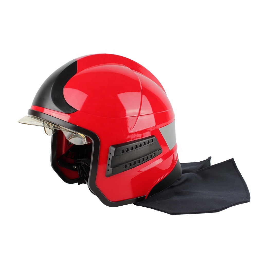 EN443 Fire Proof Helmet with Visor Fire Fighting and Rescue Helmet