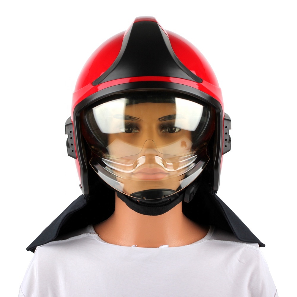 EN443 Fire Proof Helmet with Visor Fire Fighting and Rescue Helmet