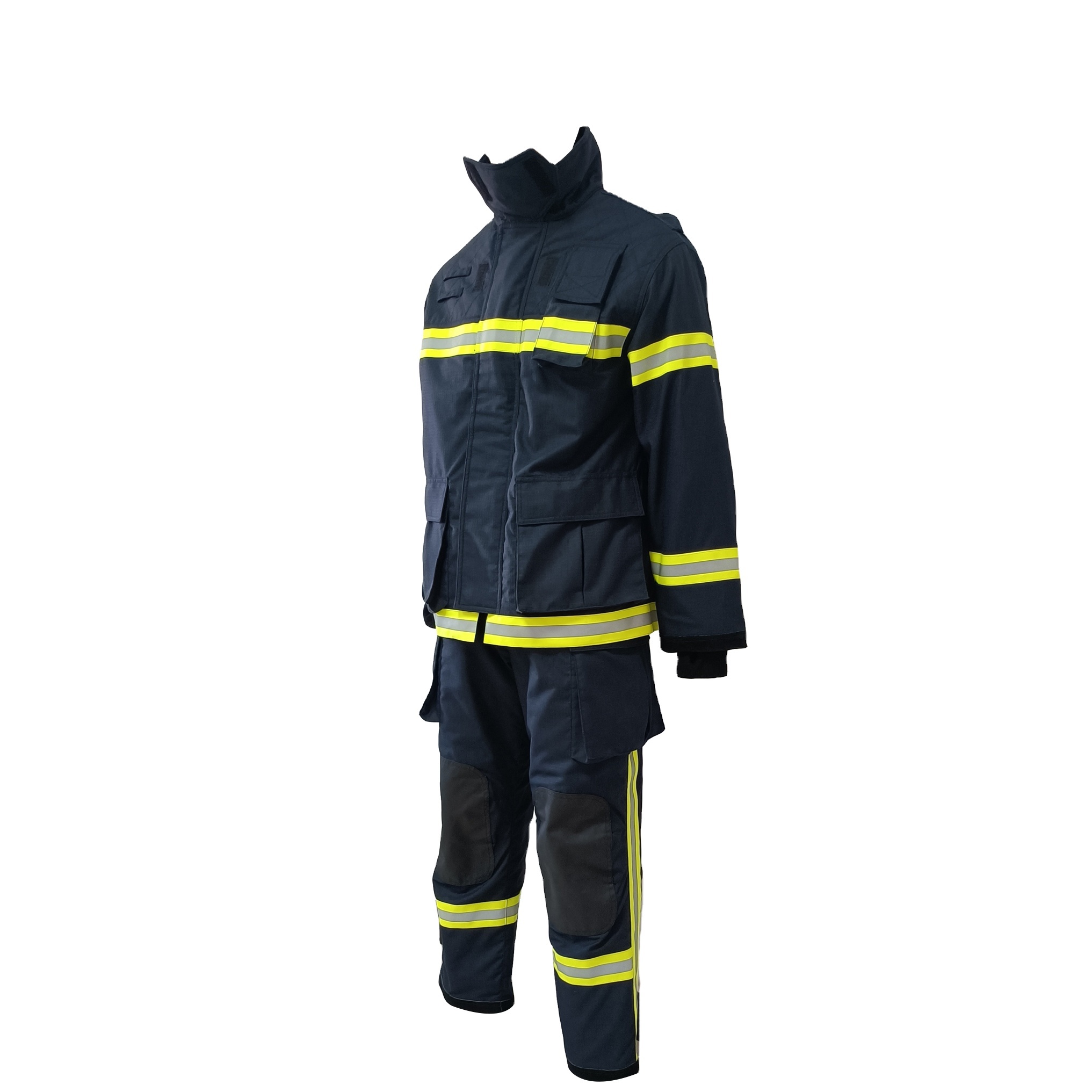 Full Aramid Fire Fighting Suit Long Sleeve Fireman EN469 Uniform Nomex Fire Clothing
