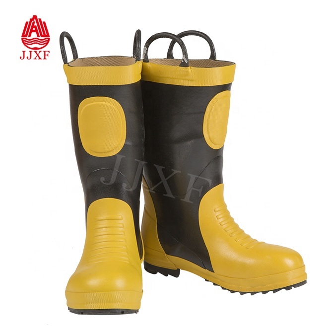Factory Supply High Temperature Resistance FR Rubber Fire Fighting Safety Boots Manufacturer