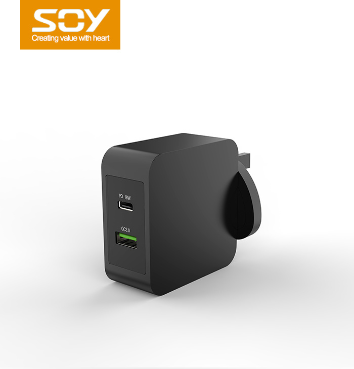 PD charger with UK plug