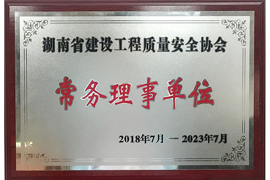湖南省建设工程质量安全协会常务理事单位
