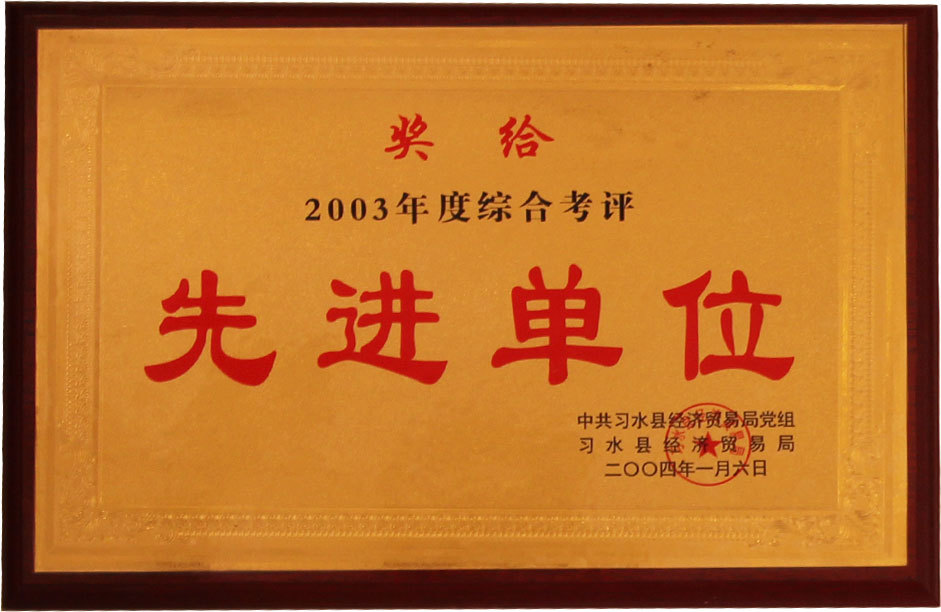 綜合考評先進(jìn)單位