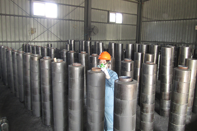 Steel pouring assembly area