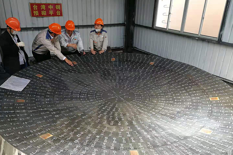Taiwan furnace bottom prefabricated on-site