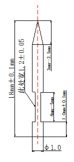 YJFL000080(φ1.0 × 18mm steel needle)