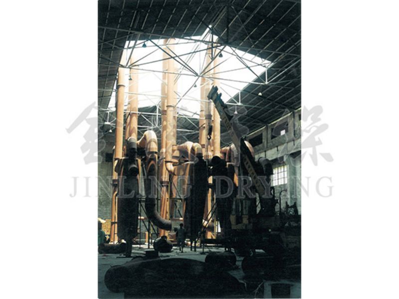 Slag and lees drying treatment system