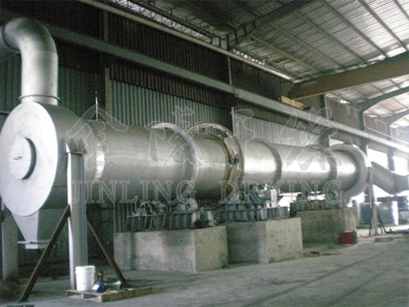 Drum sludge dryer